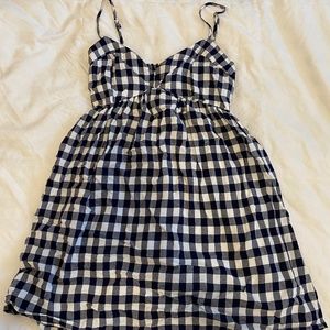 Blue Plaid/Buffalo Check Mini Dress